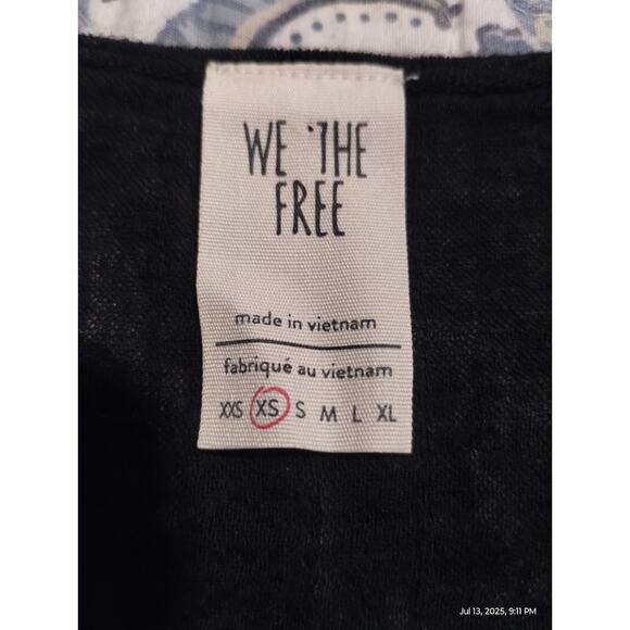 We the Free Down Under Womens size XS Oversized Grungecore Distressed Henley Top - Picture 9 of 12